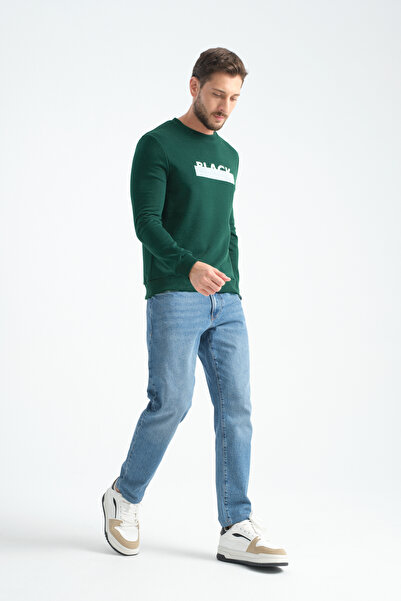 Shooter Sportswear Ανδρικό φούτερ Elite Class Σκούρο πράσινο Μη αποσπώμενο τύπωμα Standard Fit