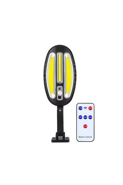 NEXTLY Lampa solara de exterior cu telecomanda NEXTLY, 138 leduri COB, ABS, HB-8288A, negru