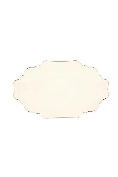 Porland Tide Gold Gilded Boat Plate 23cm