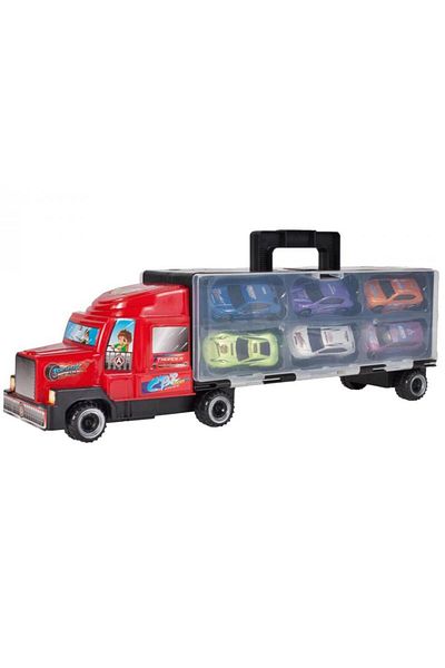 MalPlay Truck with exit ramp and 6 cars