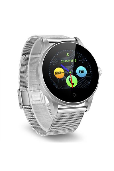 ideal STORE Smartwatch Steel 88 plus, 2018, metal strap, elegant design, G-sensor, Heart rate monitoring