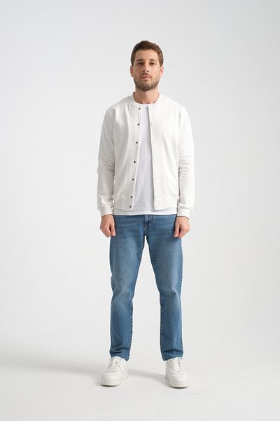 Shooter Sportswear Men's Sweatshirt Buttoned Ecru Standard Fit
