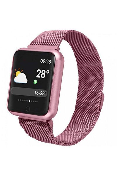 ideal STORE Smartwatch idealSTORE LUXURY P68 cu bratara metalica, Display de 1.3 inch IPS color Tactil, Monitori