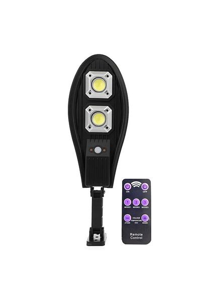NEXTLY Lampa solara de exterior cu telecomanda NEXTLY, ajustabila, 60 leduri COB, ABS, LL-62T, negru