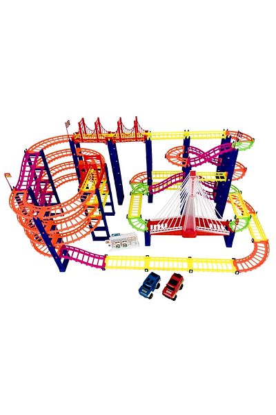 ideal STORE Track set with 2 cars URBAN RAIL idealSTORE, Dimensions 30.5 x 87 x 43 cm, Includes 193 elements