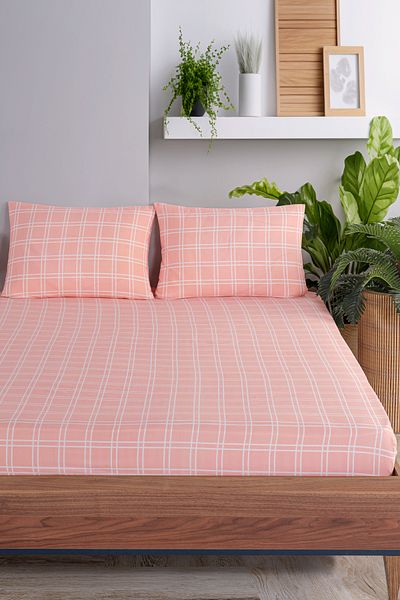 Eponj Home Pes Fitted Sheet Set Single Bunny Combination Pink