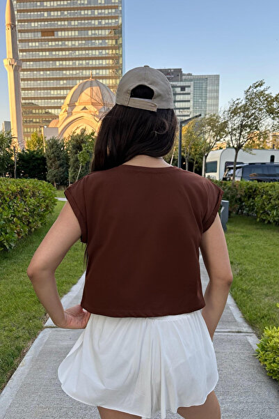 BİKELİFE Γυναικείο T-Shirt με λαιμόκοψη με βάτα