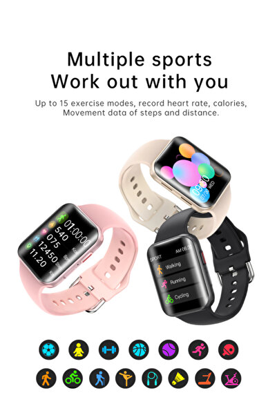 ideal STORE Ceas Smartwatch Pro Detail idealStore, Ecran Curbat 1,54 ιντσών, Rezistent la Apa, Συμβατό iOS και A