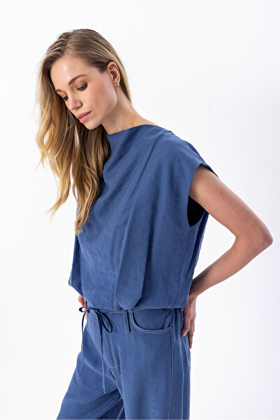 Berr-ın Kolsuz Balon Bluz Indigo