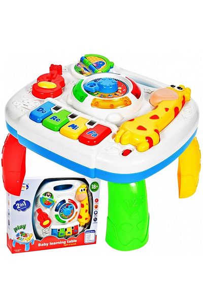 IDL Interactive activity center Playful Table, Model with various symbolic accessories, Lighting effects