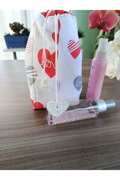 Zuzuwares Cream Perfume Travel Care Bag