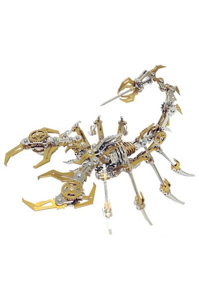 OEM Puzzle mecanic 3D DJD-009 Model Scorpion DIY, Metallic, 420 pieces, Bronze