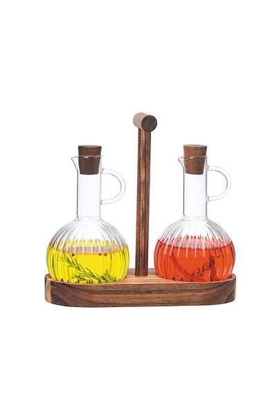 Mare Mosso Caffe ê Vendite Multi-Purpose Set of 2 Borosilicate Glass Jug & Oil Pot