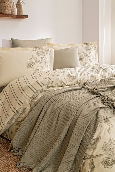 Özdilek Özdilek Fresque Double Pique Duvet Cover Set