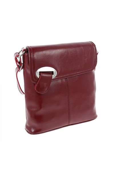 Magazinul de genti Women's genuine leather bag, model 75, Bordeaux