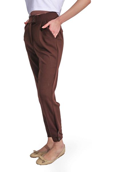 Duss Crepe Leg Women's Trousers