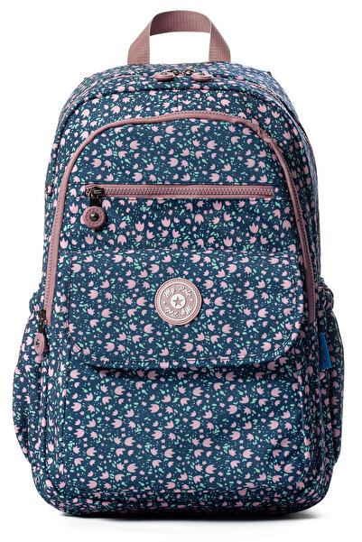 Go Veform حقيبة ظهر كاجوال ومدرسية متعددة الجيوب مصنوعة من قماش مجعد مقاوم لل...