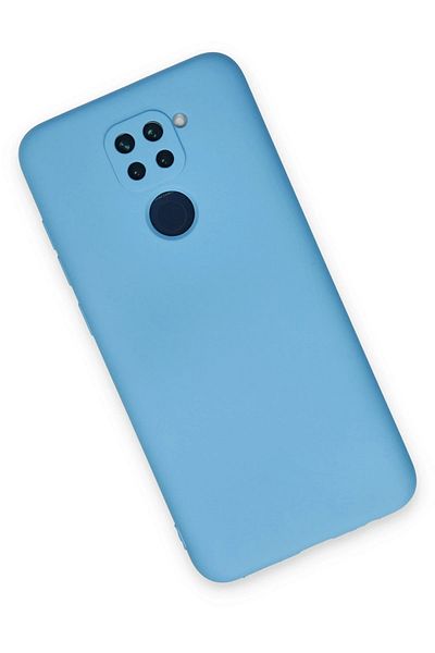 CepteToptan حافظة هاتف Xiaomi Redmi Note 9 مصنوعة من السيليكون المخملي الداخلي - أزرق - MKİ4726-6161