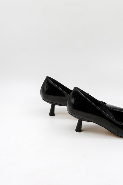 Park Moda Low Heeled Women's Shoes Pm439 K902 - Black Patent Leather