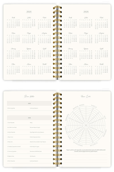 Victoria's Journals Ακαδημαϊκό Ατζέντα-2025–2026 |   Α5 |   Σπιράλ |   Σκληρό κάλυμμα |   Αχάτης 100 γρ. |   Σαντούιντζ Γκαρντάν