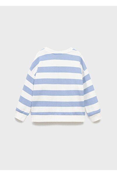 MANGO Baby Çizgili koton sweatshirt