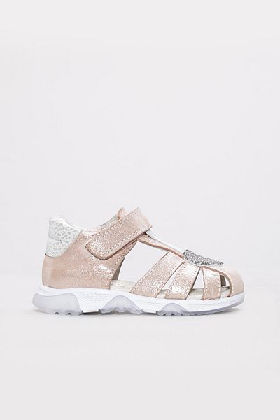 FAST STEP Genuine Leather Unisex Kids Classic Sandals 006Bak001