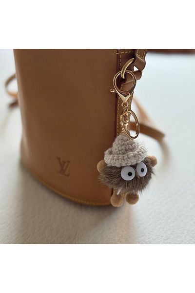 Keçelove Plush Figured Bag Charm with Hat, Bag Accessory