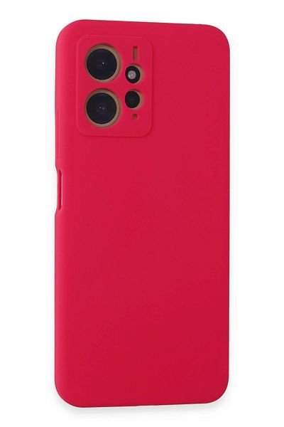 CepteToptan حافظة هاتف Xiaomi Redmi Note 12 4G من السيليكون المخملي الداخلي - وردي - MKİ7965-6185