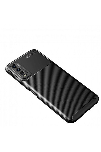 CepteToptan غطاء حماية من الكربون لهاتف Vivo Y11S - أسود - MKİ5733-3227