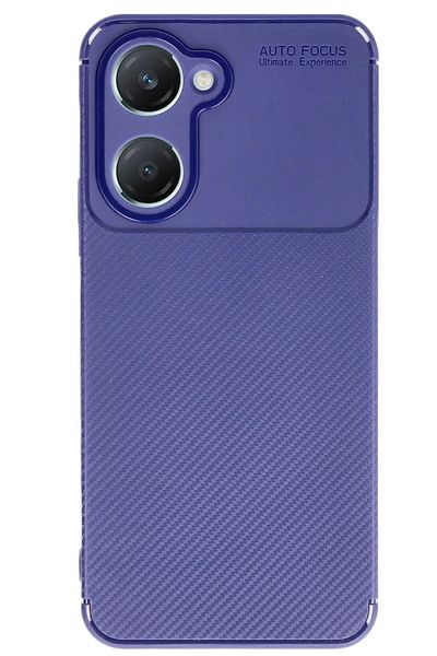 CepteToptan غطاء حماية من الكربون لهاتف Vivo Y18 - أزرق داكن - MKİ9127-8323