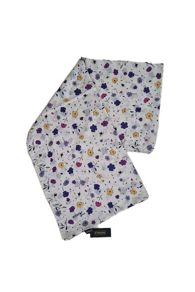 Bonjela Floral Patterned Cotton Shawl 16521-2 185X70