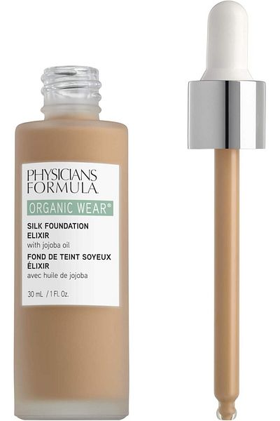 Physicians Formula Organic Wear Silk Foundation Elixir with Jojoba Oil, Full Coverage - Medium
