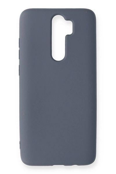 CepteToptan حافظة هاتف Xiaomi Redmi Note 8 Pro من السيليكون المخملي الداخلي - رمادي - MKİ6520-6637