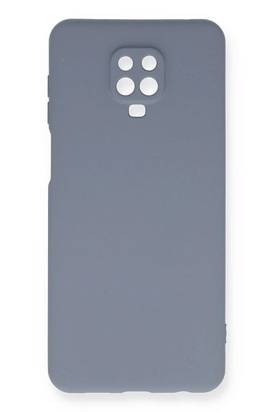 CepteToptan حافظة هاتف Xiaomi Redmi Note 9 Pro مصنوعة من السيليكون المخملي الداخلي - رمادي - MKİ5544-8076