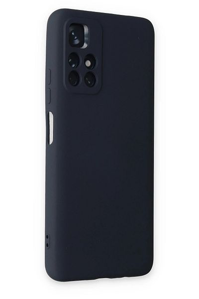 CepteToptan حافظة هاتف Xiaomi Redmi Note 11T مصنوعة من السيليكون المخملي الداخلي - أزرق داكن - MKİ7166-9824