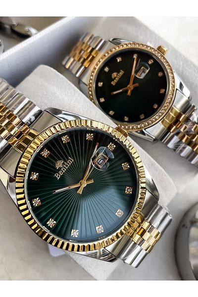 Bentini Branded Brand New Season Sports Stylish Wedding Steel Men's Watch Waterproof + Bracelet Gift
