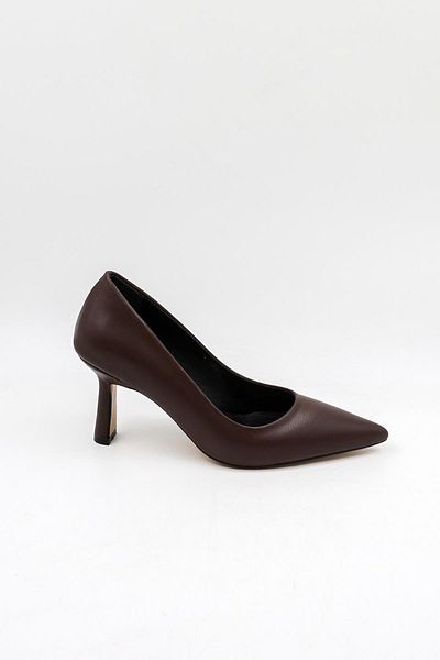 Park Moda Stoned Heels Accessory Detailed Evening Dress Women's Shoes Pm537 Brown Skin