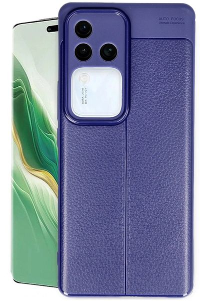CepteToptan غطاء فيفو V30 5G للتركيز التلقائي - أزرق داكن - MKİ4656-5539