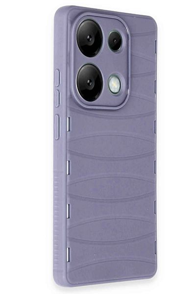 CepteToptan حافظة هاتف Xiaomi Redmi Note 13 Pro 4G من السيليكون Bibercas - أرجواني - MKİ5349-9611