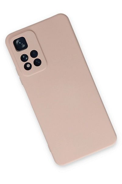 CepteToptan حافظة هاتف Xiaomi Redmi Note 11 Pro Plus 5G مصنوعة من السيليكون المخملي الداخلي - مسحوق - MKİ4555-2531