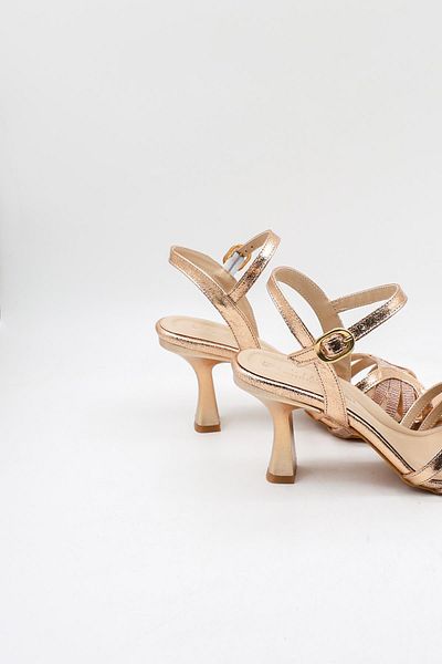 Park Moda Low Heel Evening Dress Stylish Women's Shoes Pm161 Rose