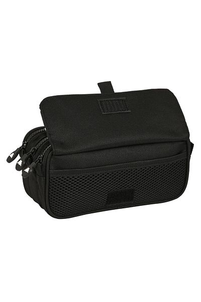 Ted Lapidus Kappa triple pencil case, 21.5 x 10 x 8 cm, black