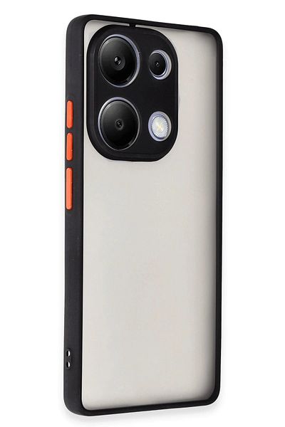 CepteToptan حافظة هاتف Xiaomi Redmi Note 13 Pro 4G من السيليكون مونتريال - أسود - MKİ2563-3580