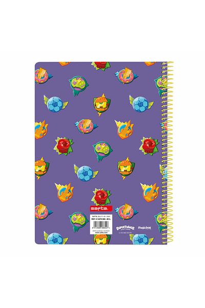 CLATRONIC Caiet A5, SuperThings Guardians of Kazoom, violet-galben
