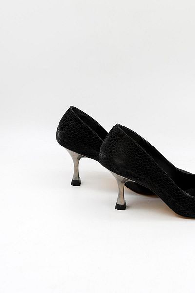 Park Moda Classic Heeled Women's Shoes Pm309 Black
