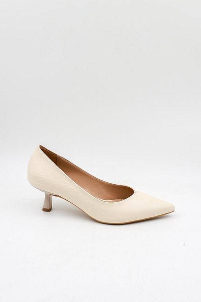 Park Moda Low Heeled Women's Shoes Pm439 Beige Skin