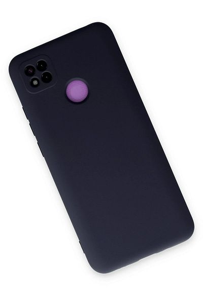 CepteToptan حافظة هاتف Xiaomi Redmi 9C مصنوعة من السيليكون المخملي الداخلي - أزرق داكن - MKİ5454-2348