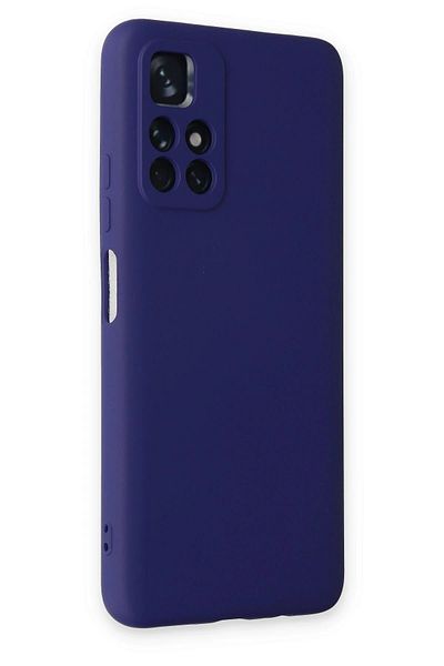 CepteToptan حافظة هاتف Xiaomi Redmi Note 11T من السيليكون المخملي الداخلي - أرجواني - MKİ8740-7953