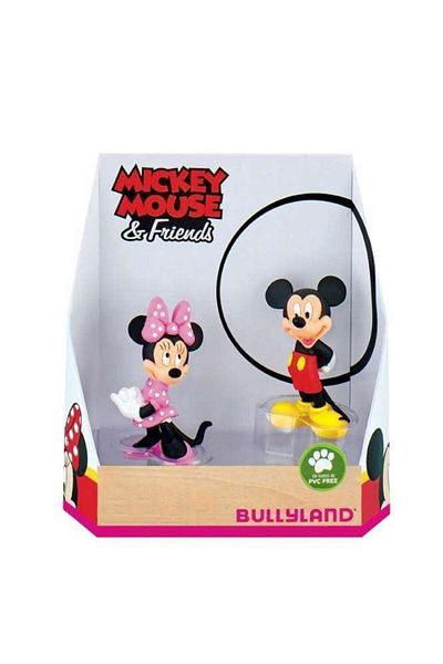 Bullyland Minnie and Mickey Figurine Set, 13.9 x 6 x 14.5 cm, PVC-Free