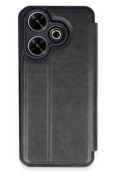 CepteToptan غطاء حماية قابل للطي لهاتف Xiaomi Redmi 13 4G - أسود - MKİ7483-7025